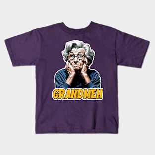 Grandmeh - Meh Funny Grandma Kids T-Shirt